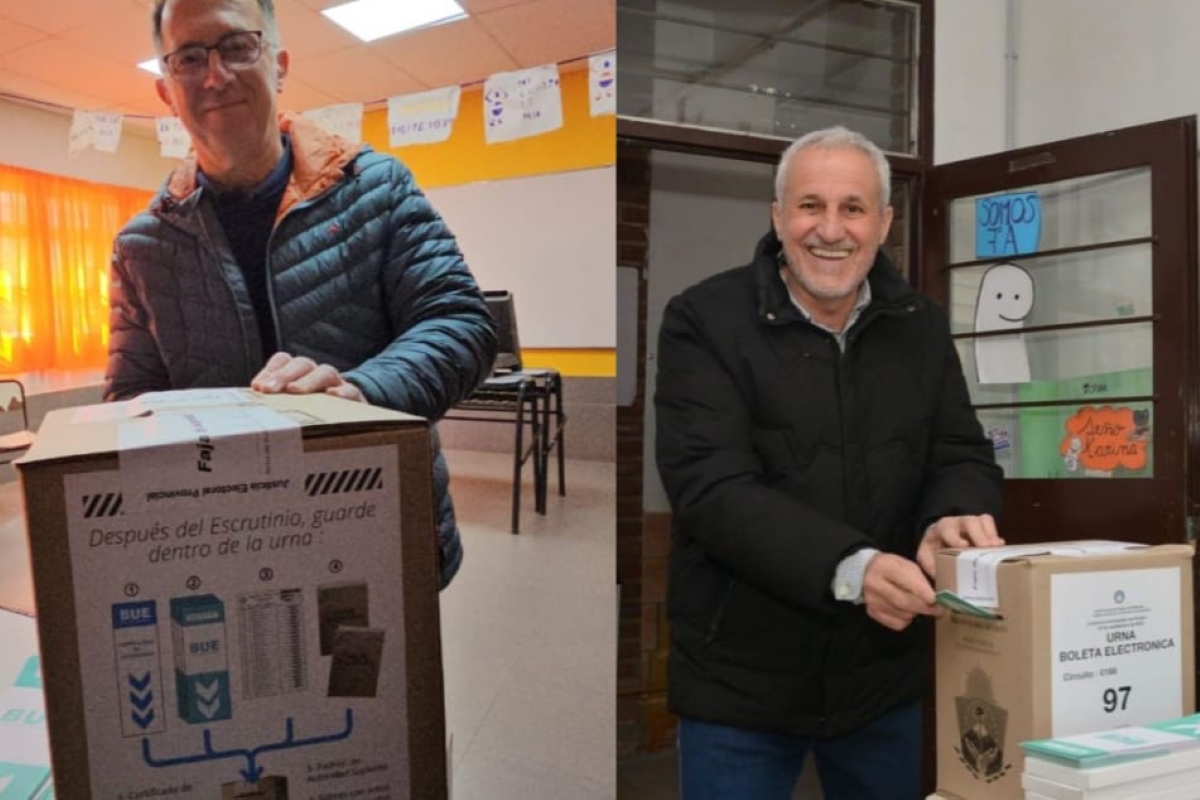 Votaron los candidatos de Plottier y esperan confiados los resultados