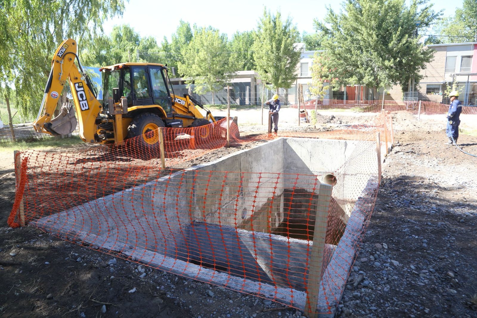 Avanza las obras pluviales en puntos estratégicos de la ciudad