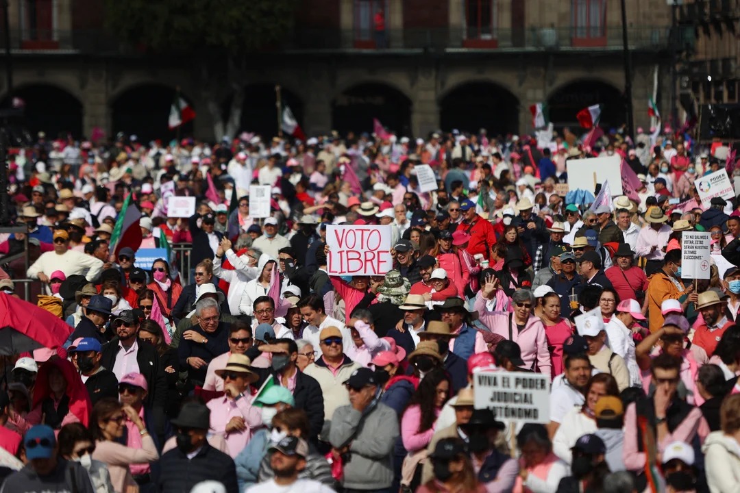 México se movilizó contra la reforma electoral