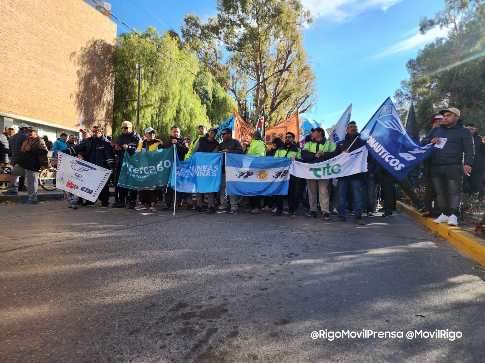 Paro nacional: Marcharon por la ex Ruta 22