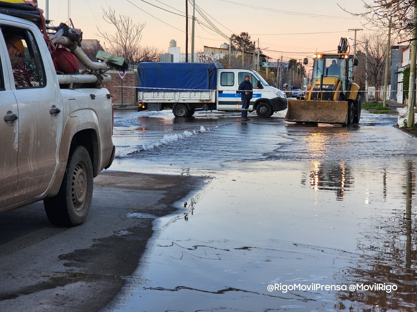 Se inundó la calle tronador