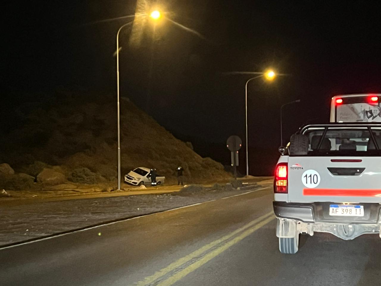 Accidente con un móvil policial en Autovía Norte