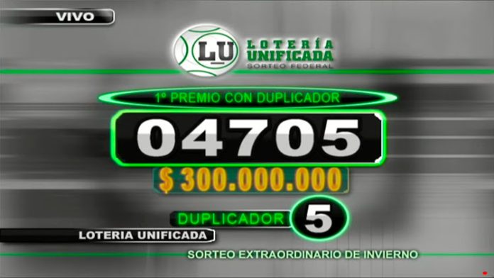 Lotería Unificada: el Extraordinario de Invierno fue para el número 04705