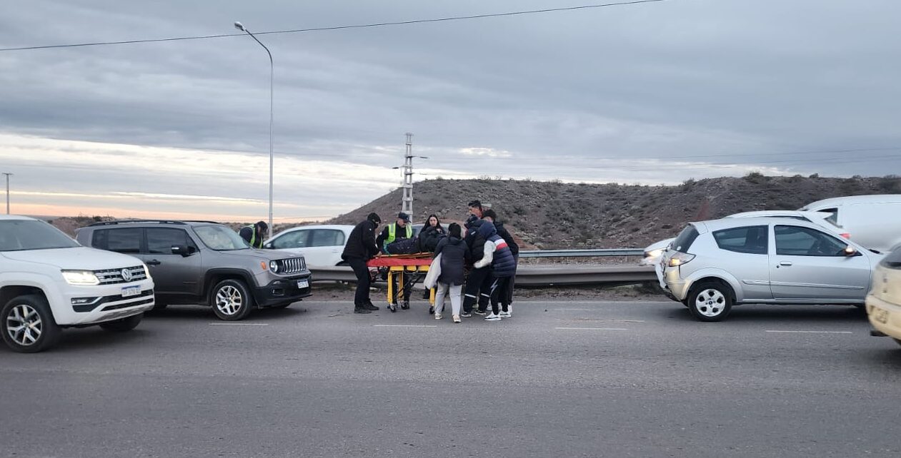 Accidente en Ruta 7: motociclista con heridas y demoras en el tránsito