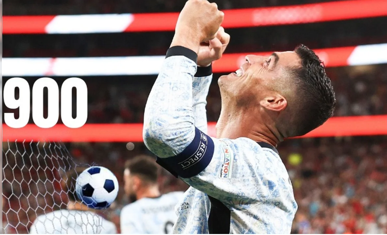 Cristiano Ronaldo marcó un hito histórico y llegó a los 900 goles en su carrera