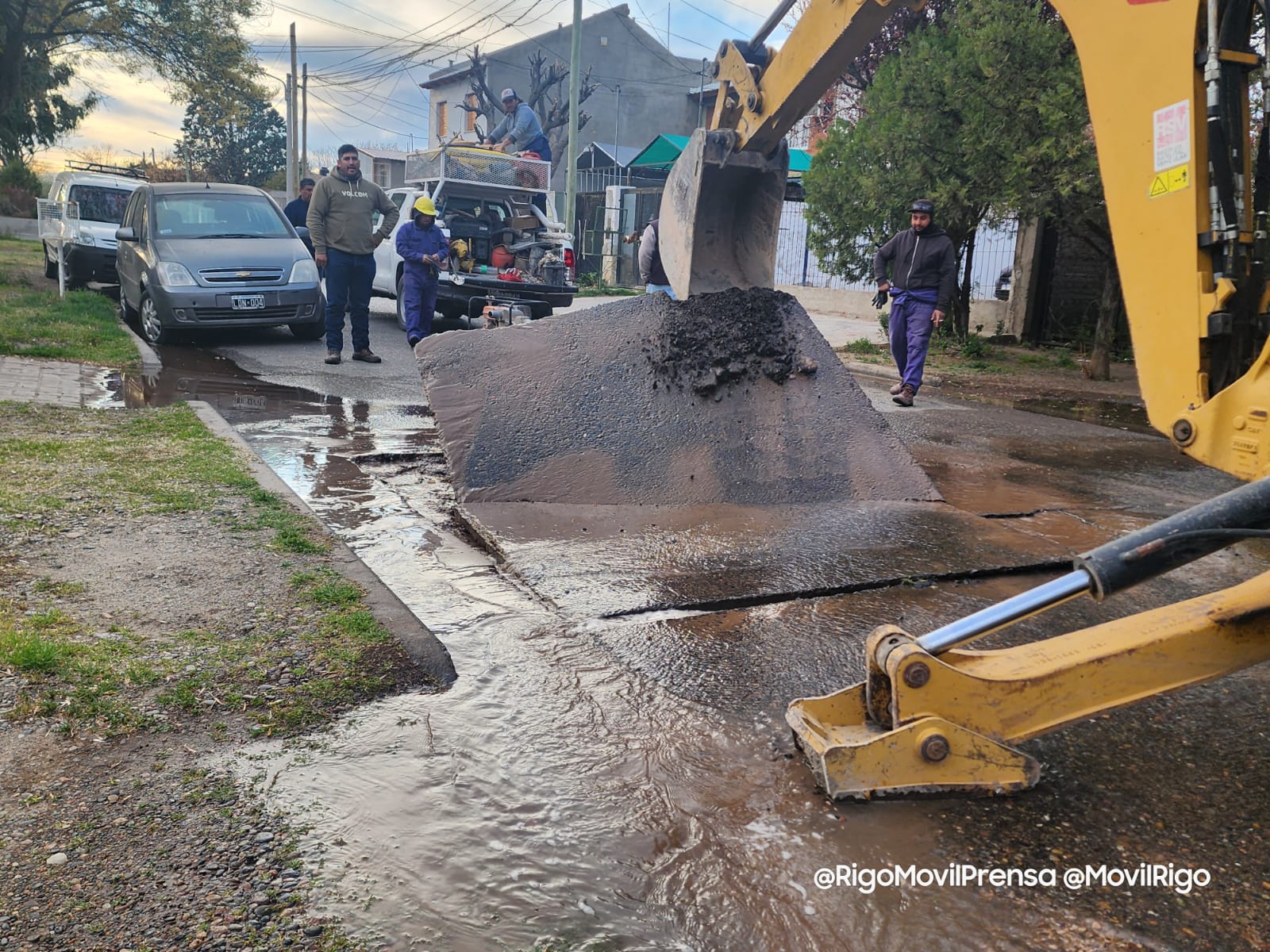 Por una fuga se cerró una calle en Barrio Belgrano