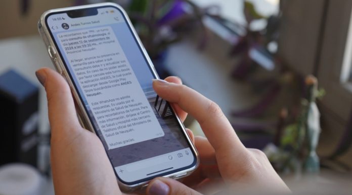 Para favorecer la atención, Salud recordará por WhatsApp los turnos dados